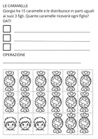 anteprima - Esercizi - DIVISIONI E MOLTIPLICAZIONI ATTIVITà MANIPOLATIVE - Pagina 1