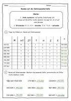 Vorschau - Arbeitsblätter - Runden / Zahlenraum 1 000 000 / 1 Millionen / Einführung - Seite 2