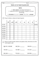 Vorschau - Arbeitsblätter - Runden / Zahlenraum 1 000 000 / 1 Millionen / Einführung - Seite 3