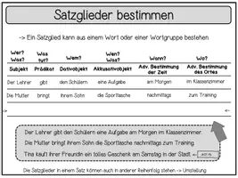 Vorschau - Präsentationen/Tafelbilder - Satzglieder-Merkkarten (bunt & kindgerecht) – Subjekt, Prädikat, Objekte & Adverbiale | Poster & Tafelmaterial - Seite 2