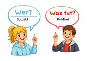 Vorschau - Präsentationen/Tafelbilder - Satzglieder-Merkkarten (bunt & kindgerecht) – Subjekt, Prädikat, Objekte & Adverbiale | Poster & Tafelmaterial - Seite 3