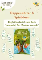 Vorschau - Spiele - Treppenwörter & Lesespiele zum Buch "Lesewald, Der Zauber erwacht" - Deckblatt