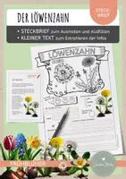 Vorschau - Arbeitsblätter - Löwenzahn – Steckbrief & Infotext (Kl. 2–4) - Deckblatt