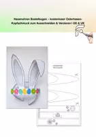 Vorschau - Mal- und Bastelvorlagen - Hasenohren Bastelbogen - kostenloser Osterhasen - Kopfschmuck zum Ausschneiden und Verzieren - Deckblatt
