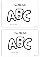 Vorschau - Arbeitsblätter - Das ABC - Heft und Arbeitsblätter - Seite 1