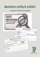 Vorschau - Stationenlernen - Mutation einfach erklärt – kompaktes Infoheft mit Aufgaben - Deckblatt
