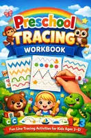 Aperçu - Jeux - Preschool Tracing Workbook: Lines, Curves, Shapes & Handwriting - Page de couverture