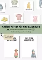 Vorschau - Bildkarten - Anziehkarten & Anziehtafel für Kita Kindergarten & Vorschule | Kleidung Bildkarten | Anziehbilder für Morgenkreis - Deckblatt