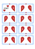 Vorschau - Spiele - DOMINO Verliebte Zahlen (1.Klasse) - Seite 1