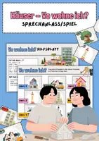 Vorschau - Spiele - Wo wohne ich? (Sprechanlass und Spiel? - Deckblatt
