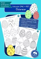 Vorschau - Mal- und Bastelvorlagen - Bastelvorlage Ostereier - Deckblatt