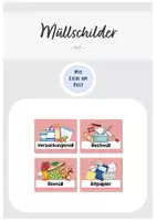Vorschau - Anderer Materialtyp - Müllschilder - Beschriftung der Mülleimer (rot) - Deckblatt