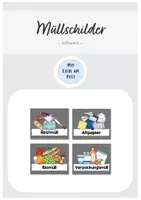 Vorschau - Anderer Materialtyp - Müllschilder - Beschriftung der Mülleimer (schwarz) - Deckblatt