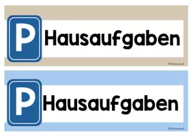 Vorschau - Anderer Materialtyp - Hausaufgabenparkplatz - Beschilderung - Seite 2