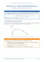 Vorschau - Arbeitsblätter - Exponentialfunktionen im Check: Diabetes, Insulin & Blutzucker – Mathe trifft Biologie (Anwendungsaufgaben mit Lösungen) - Deckblatt