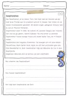 Vorschau - Arbeitsblätter - Sachtext Seepferdchen - Seite 3