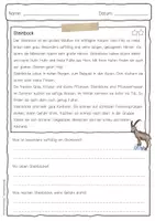 Vorschau - Arbeitsblätter - Sachtext Steinbock - Seite 3