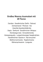 Vorschau - Mal- und Bastelvorlagen - Meeresbewohner – Ausmalbilder | 20 Seiten | Ozean & Meer | PDF - Seite 2