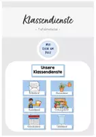 Vorschau - Anderer Materialtyp - Unsere Klassendienste (blau) - Deckblatt