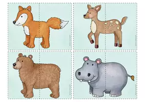 Vorschau - Spiele - Tiere puzzeln - kombinatorische Aufgabe - Seite 3