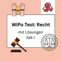 Vorschau - Arbeitsblätter - WiPo Test Recht: Grundrechte & Jugendstrafrecht - Deckblatt