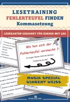 Vorschau - Fördermaterial/Inklusion - Musik Spezial Wincent Weiss: Fehlerteufel Lesekarten Kommasetzung - Seite 1