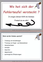 Vorschau - Fördermaterial/Inklusion - Musik Spezial Wincent Weiss: Fehlerteufel Lesekarten Kommasetzung - Seite 2