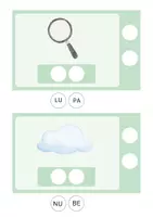 Vista previa - Tarjetas / Manipulativos - LEE I COLOCA LAS SÍLABAS PARA HACER PALABRAS! - página 3