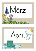 Vorschau - Anderer Materialtyp - Tafelkalender für die Klasse/ Wetter (beige) - Seite 3