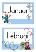 Vorschau - Anderer Materialtyp - Tafelkalender für die Klasse/ Wetter (blau) - Seite 2