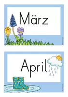 Vorschau - Anderer Materialtyp - Tafelkalender für die Klasse/ Wetter (blau) - Seite 3