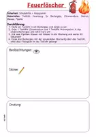 Vorschau - Arbeitsblätter - Der Feuerlöscher - Deckblatt