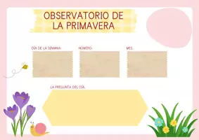 Vista previa - Hojas de trabajo - KIT OBSERVATORIO DE LA PRIMAVERA | UDABERRIKO BEHATOKIA | SPRING OBSERVATORY (Trilingüe + Mayúsculas/Minúsculas) 🌷✨ - página 3