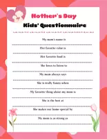 Vista previa - Hojas de trabajo - Mothers Day Worksheets - página 2