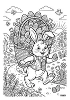 Vorschau - Arbeitsblätter - OSTERN - Ausmalbilder (Osterhase, Ostereier) - Deckblatt