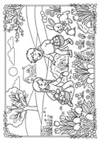 Vorschau - Arbeitsblätter - OSTERN - Ausmalbilder (Osterhase, Ostereier) - Seite 1