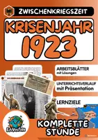 Vorschau - Stundenentwürfe - Das Krisenjahr 1923 - Deckblatt