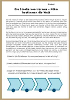 Vorschau - Arbeitsblätter - Die Straße von Hormus - 40km bestimmen die Welt (Globalisierung) - Seite 1