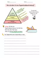 Vorschau - Arbeitsblätter - Eine Gegenstandsbeschreibung verfassen - Deckblatt