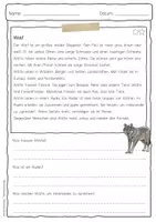 Vorschau - Arbeitsblätter - Sachtext Wolf - Seite 3