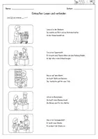 Vorschau - Arbeitsblätter - DaZ / DaF - Einkaufen & Geschäfte - Lesen und verbinden (Arbeitsblatt) - Seite 1
