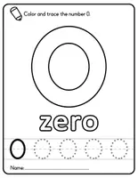 Aperçu - Matériel pour travaux manuels / dessin - Preschool Number Worksheets PDF - Page 1