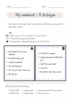 Vorschau - Arbeitsblätter - Role play: My weekend Simple Past - Seite 1