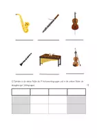 Vorschau - Arbeitsblätter - Musiktest Instrumentekunde - Seite 1