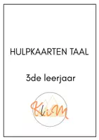 Voorbeeld - HULPKAARTEN TAAL 3de leerjaar - Pagina 1