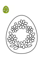 anteprima - Materiale per pittura e bricolage - 20 Uova di Pasqua da Colorare! - Pagina 1