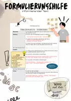 Vorschau - Arbeitsblätter - Formulierungshilfen für einen informierenden Text - Aufgabentyp 2 - Deckblatt