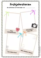 Vorschau - Arbeitsblätter - Feriensteckbriefe - wachsendes Material - Seite 2