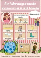 Vorschau - Arbeitsblätter - Materialpaket: Zusammengesetzte Nomen (Einführung, Miniheft & Spiel) - Seite 1