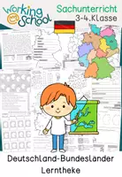 Vorschau - Arbeitsblätter - Deutschland | Bundesländer - Deckblatt
